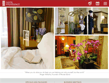 Tablet Screenshot of hotelprovidence.com